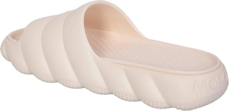 Moncler Beige Gewatteerde Sandalen voor Dames Beige Dames