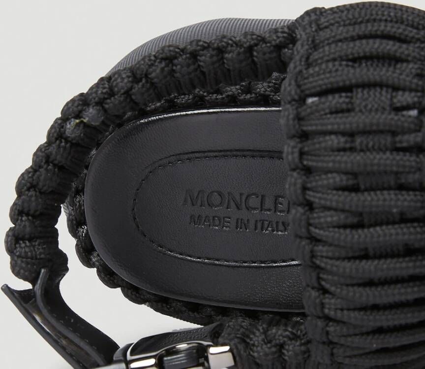 Moncler Geweven Comfort Sandalen Zwart Dames