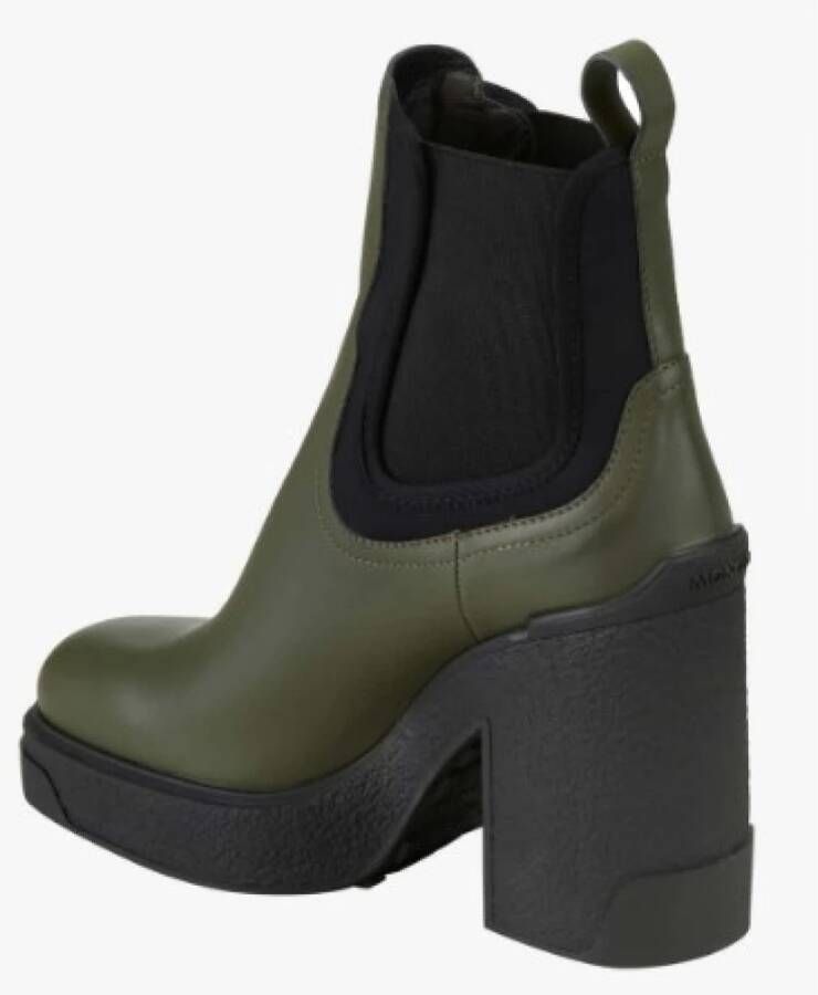 Moncler Stijlvolle Isla Chelsea-Boots Groen Dames