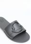 Moncler Zwarte Slide Sandalen met Logo Detail Black Dames - Thumbnail 19