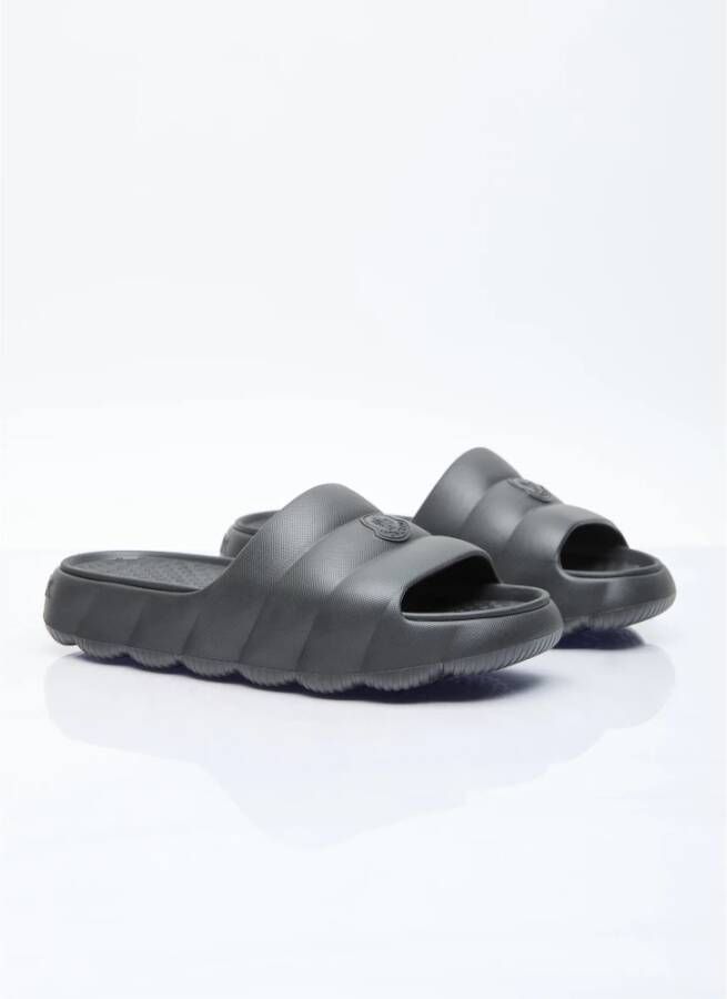 Moncler Sliders Black Heren