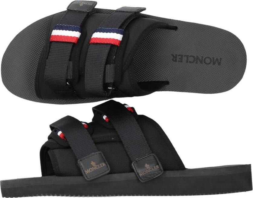 Moncler Sliders Zwart Heren