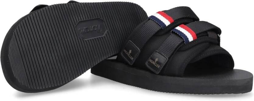 Moncler Sliders Zwart Heren