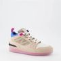 Moncler Multikleur Leren Sneakers met Logo Patch Meerkleurig Dames - Thumbnail 2