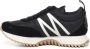 Moncler Grijze Suède Sneakers Ronde Neus Wit Logo Patch Rubberen Zool - Thumbnail 6