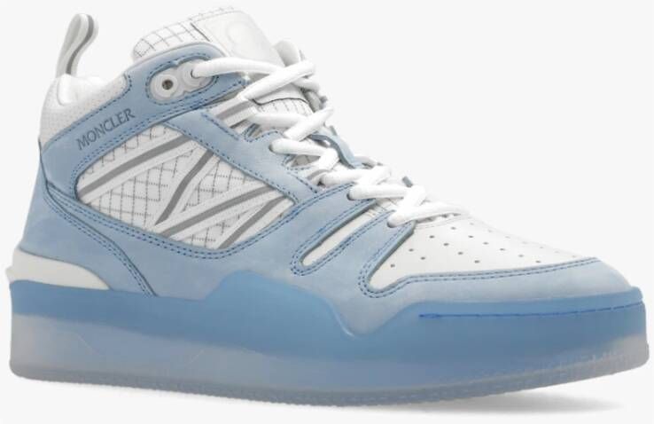 Moncler Stijlvolle hoge sneakers voor vrouwen Blauw Dames
