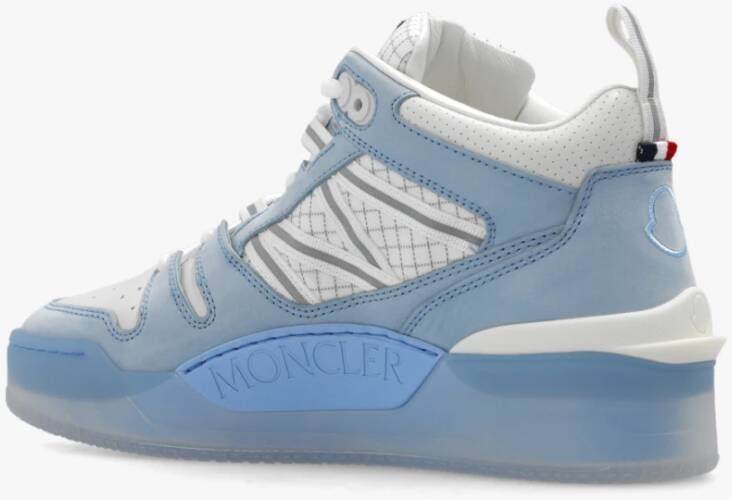 Moncler Stijlvolle hoge sneakers voor vrouwen Blauw Dames