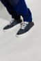 Moncler Marineblauwe en witte leren sneakers Blauw Heren - Thumbnail 2
