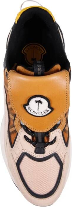 Moncler Bruine Palm Le Runner Lage Top Sneakers Bruin Heren