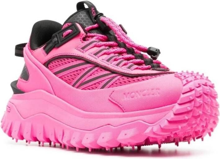 Moncler Fuchsia Trailgrip Sneakers voor modebewuste vrouwen Roze Dames