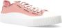 Moncler Roze Stoffen Sneakers Street Style - Thumbnail 5