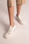 Moncler Witte Stoffen Sneakers Street Style - Thumbnail 4