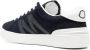 Moncler Zwarte Leren Lage Sneakers Zwart Heren - Thumbnail 3