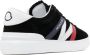 Moncler Navy Blue Red and White Calf Suede Monaco M Low Top Sneakers Zwart Heren - Thumbnail 10