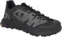 Moncler Lage Sneakers Zwart Stof Leer Black Heren - Thumbnail 2