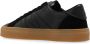 Moncler Zwarte leren sneakers Aw24 Black Heren - Thumbnail 5