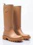 Moncler Bruine Hoge Regenlaarzen Waterdicht Minimalistisch Brown - Thumbnail 3