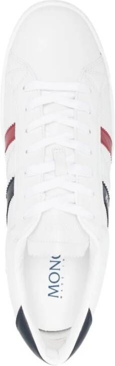 Moncler Witte Faux-Leren Sneakers met Logo Details White Heren