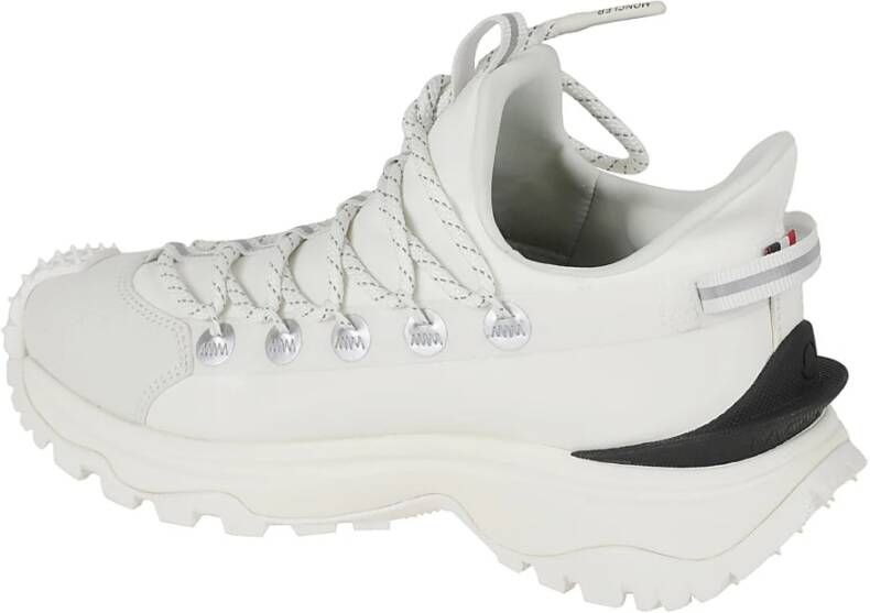 Moncler Witte lage top sneakers White Dames