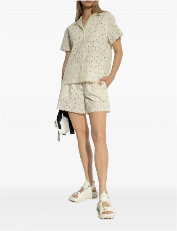 Moncler Witte Leren Sandalen voor Vrouwen