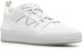 Moncler Witte Leren Sneakers met Geperforeerd Detail White Dames - Thumbnail 2