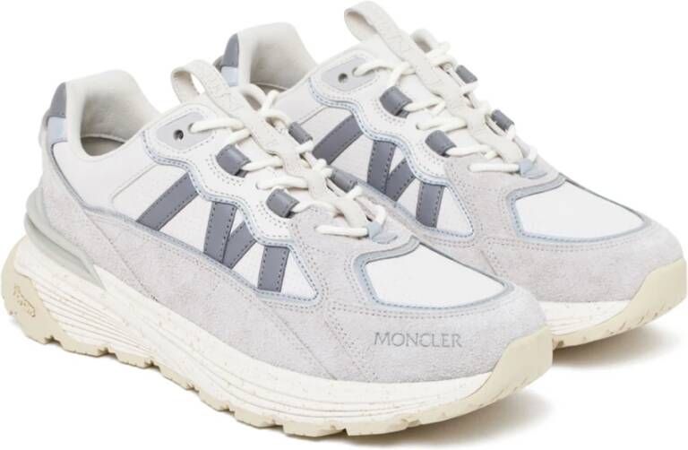 Moncler Witte Lite Runner Lage Top Sneakers Multicolor Heren