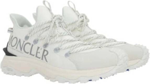 Moncler Witte Low-Top Ripstop Sneakers White Heren