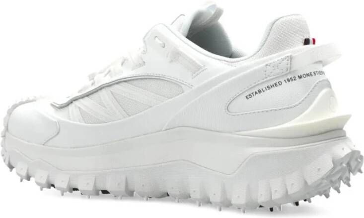 Moncler Witte Nylon Rubberen Zool Sneakers
