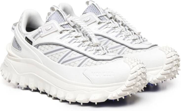 Moncler Witte Sneakers met 98% Katoen White Dames