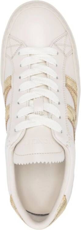Moncler Witte Sneakers met Merkhiel
