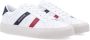 Moncler Leren Sneakers met Tricolor Banden Multicolor Heren - Thumbnail 4