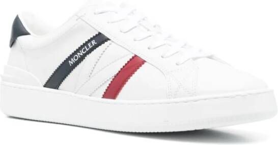 Moncler Witte Sneakers met Tricolor Accent White Heren