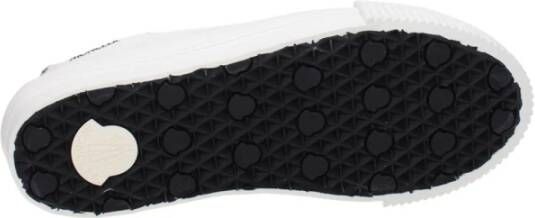Moncler Witte stoffen sneakers met logo