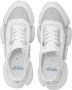Moncler Witte Veterschoenen met Lage Top van Leer - Thumbnail 2