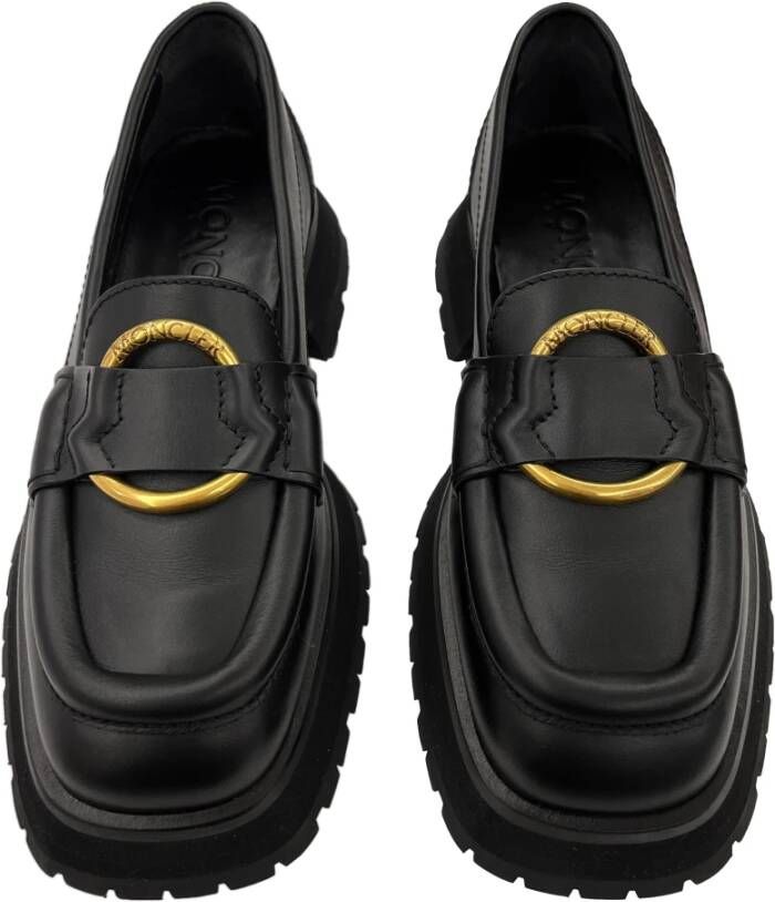 Moncler Zwarte Bell Loafer Schoenen Black Dames
