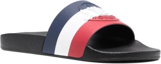 Moncler Zwarte Driekleurige Sandalen Ultralichte EVA-zool Multicolor Dames