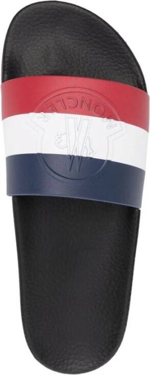 Moncler Zwarte Driekleurige Sandalen Ultralichte EVA-zool Multicolor Dames