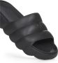 Moncler Zwarte Gewatteerde Slippers - Thumbnail 2