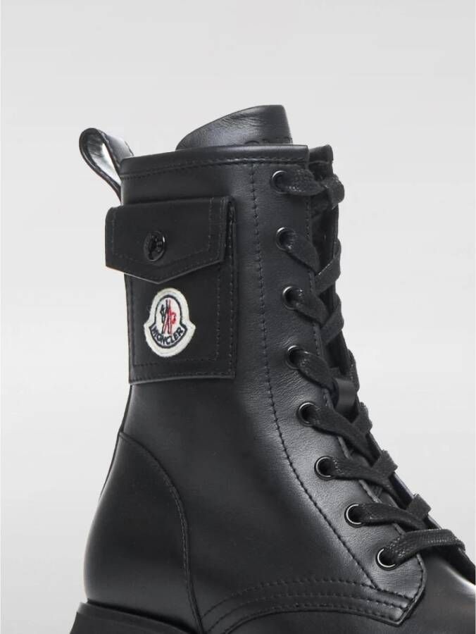 Moncler Zwarte LaceUp Enkellaarzen