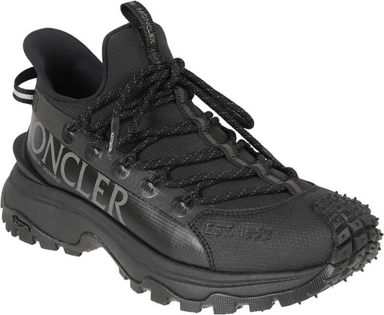 Moncler Zwarte Lage Top Sneakers Trailgrip Lite2 Black Dames