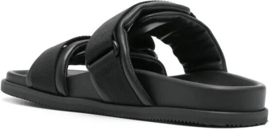 Moncler Zwarte Leren Sandalen voor Vrouwen