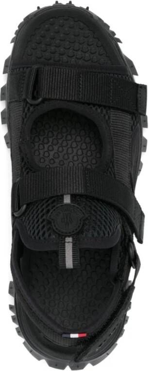 Moncler Zwarte Leren Sandalen voor Vrouwen