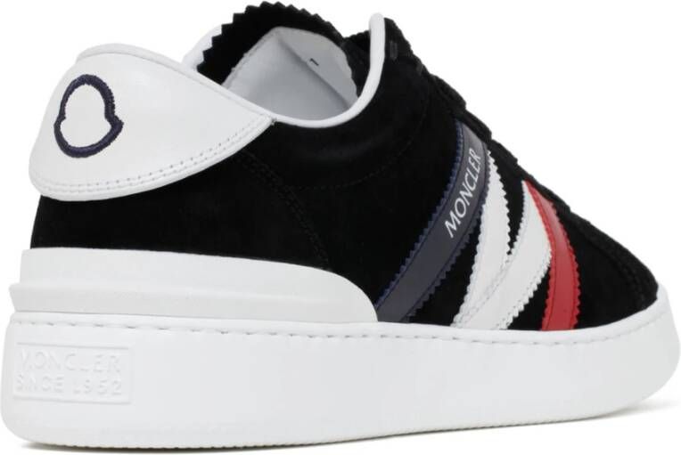 Moncler Zwarte Monaco M Sneakers Black Heren