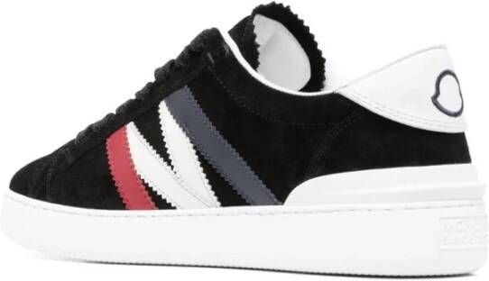 Moncler Zwarte Monaco M Sneakers Black Heren