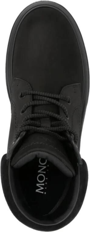 Moncler Zwarte Peak City Laarzen in Suède en Nubuck