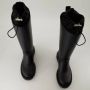 Moncler Zwarte kniehoge laarzen met reliëflogo Black Dames - Thumbnail 22