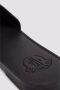Moncler Zwarte Slide Sandalen met 3D Logo Black Dames - Thumbnail 3
