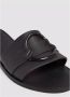 Moncler Zwarte Slide Sandalen met 3D Logo Black Dames - Thumbnail 4