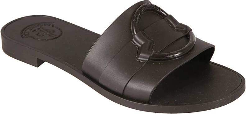 Moncler Zwarte Slides Schoenen Sandalen Black Dames
