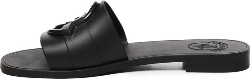 Moncler Zwarte TPU Sandalen met 3D Logo